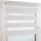Deco4Me Doppelrollo Klemmfix ohne Bohren (55 x 200 cm, Weiß) - Duo Rollo lichtdurchlässig - blickdichte Rollos für Fenster ohne Bohren - Klemmrollo, Fensterrollo, Innenrollo (Stoffbreite 51 cm)