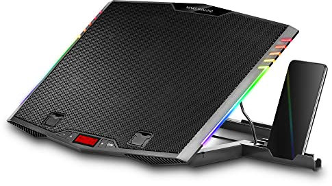 MARSGAMING MNBC5, XL Cooling Base & Stand ARGB, 6 Fans, Smartphone Holder