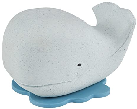 HEVEA Squeeze'n'Splash Whale Bath Toy - Bath Toy for Babies and Toddlers - 100% Natural Rubber, Plant Based, Plastic-Free, BPA-Free