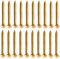 cyclingcolors 20x Messingnägel Rundknopf Messing Nägel Ziernägel 2mm x 14mm Antik Holz Möbel Vintage Gelb Gold Rundkopfstifte