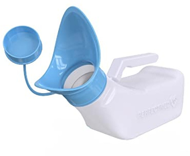 Female Urinal Spill Proof 32 oz (1 Pack) - Urinal for Women - Pee Funnel - Women Bed Pan - Portable Urinals for Women - Sturdy Female Urination Device for Car Travel, Road Trip Essentials