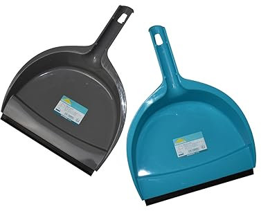 ROZENBAL Pelle Plastique avec Bord Caoutchouc, Cliquetable sur Manche, Collection Céleste Jeux de Balai et Pelle Multicolore, Unique