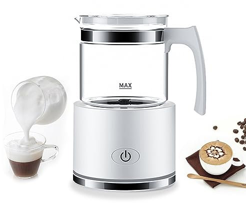 KOCAN Montalatte Staccabile Montalatte Elettrico da 250 ml e piroscafo con Controllo Touch Funzionamento Silenzioso 600 W Macchina per Schiuma Calda/Fredda 2 in 1 per Espresso Cioccolata Calda Latte