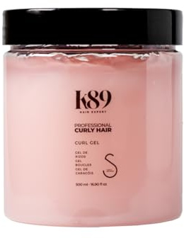 K89 Professional Curly Hair Curl Gel 500 ml lock-Definator, hög fixering, fuktgivande + glans, anti-frizz-kontroll för lockigt eller vågigt hår