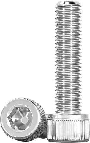 Drenky Zylinderkopfschrauben 10 Stück M8 X 35mm Zylinderschrauben mit Innensechskant DIN 912 (ISO 4762) Maschinenschrauben Edelstahl A2 V2A Vollgewindeschrauben