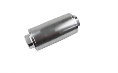 Bensinfilter Färdigt Inbyggt Aluminiumbränslefilter AN6 AN8 AN10 Med 100 Mikron Elementstål SS bränslefilter(Silver)