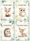 LAVEMA Affirmationen Waldtiere Bilder Kinderzimmer | Poster A4 (21x30cm) ohne Bilderrahmen | Babyzimmer Deko | Wandbilder Junge Mädchen | Kinderzimmer Wanddeko Tierbilder