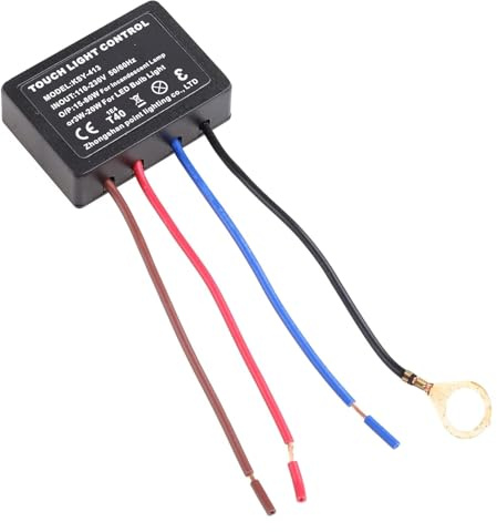 1Pc Led 3 Way for Touch Lamp ON/Off Switch Control Module for Touch Dimmer Switch Repair Kit with 3 Levels Dimming Function Easy to in Lamp Switch Adapter On Off Replacement Wall Dimmer