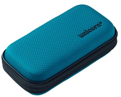 Unicorn Vanguard Small Zipped Darts Case | Sleek Stylish Design Provides Total Protection | Holds 1 Complete Set of Darts Plus Accessories | Teal with Black Logo