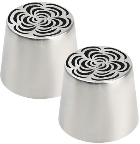 Set di decorazioni per torte, punte per glassa in acciaio, kit di ugelli per pasticceria, riutilizzabili, resistenti per pasticceria con accoppiatori per cupcake, dessert, cottura