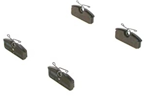 Bosch BP2352 bromsbelägg – bakaxel – ECE-R90-certifiering – fyra bromsbelägg per set