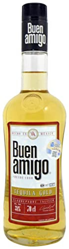 3 × Tequila Integral del Agave Buen Amigo Gold (Caja de 3 Botellas de 70 cl)