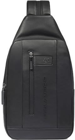 Piquadro Convertible to backpack sling bag for iPadmini Men leather black