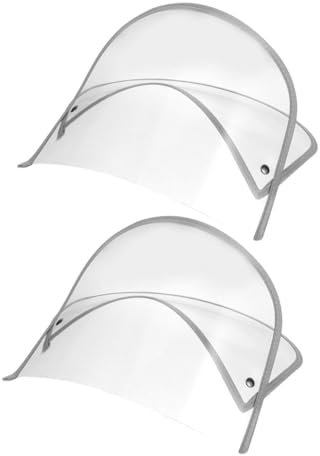 OATIPHO 2stücke Regenmantel Hut Visier Klarer Für Regenhut Regenmantel Kappen Schild Gesichtsschutz Für Regenhut Für Reisen Und Outdoor-aktivitäten