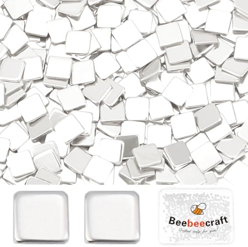 Beebeecraft 1 Caja de 500 Chips de Soldadura de Plata de 2x2mm Chips Precortados para Soldadura Fácil de Soldar Cuadrados Diminutos de Baja Temperatura para Reparación de Joyas