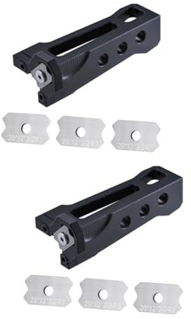 jojofuny 2 Pièces Edge Trimmer Chanfrein baguage répandre fraiser travail du bois outil ergonomique ebrancheur araseur unique Rabot à main plan de bloc rabot à bois avion à main abdos Black