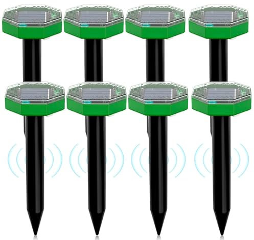HULAXILOTI Enrouleur de taupe solaire ultra-résistant 8 pièces, taupe solaire Viratio ad Ultraoud, taupe à enrouleur et autres rodets pour garde et loi
