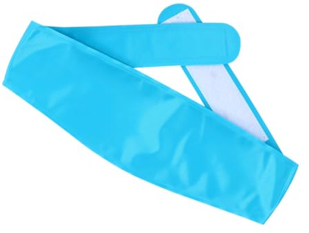 ibasenice Poche Glace Réutilisable Légère avec Bande pour Soulagement Tête et Thérapie Chaud-froid pour Blessures Sportives et Douleurs Musculaires Couleur Bleu Ciel