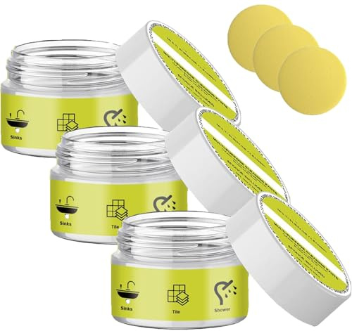 Piedra limpiadora, esponja de piedra limpiadora de múltiples superficies con, limpiador de piedra pómez natural para manchas rebeldes, para baño, ducha, fregadero y cocina (3 Pcs)