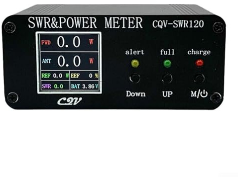 Digital kraftmätare, 1,8 MHz-54 MHz färg LCD SWR Type-C CQV-SWR120 för skinkradioantenn testning mätning