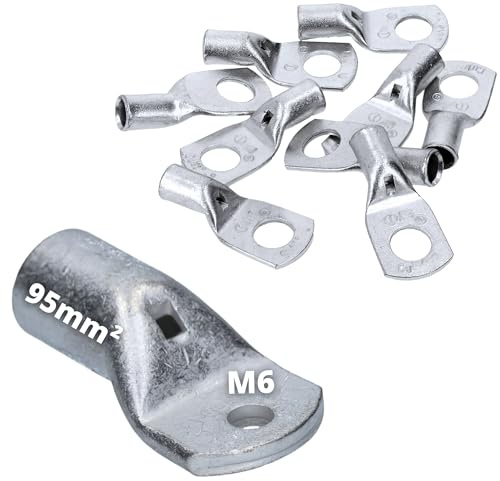 10 pezzi Cembre A19-M6 capocorda 95 mm2 M6 non isolati in rame stagnato
