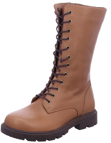 Andrea Conti Damen Stiefelette Schnürstiefel moderne Farben lässig Trend 0022823, Größe:41 EU, Farbe:Braun