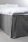 Jotex Colour Betthusse - 100% hochwertige Bio-Baumwolle Bettrock, Höhe 60 cm - Dunkelgrau, 90 x 200 cm