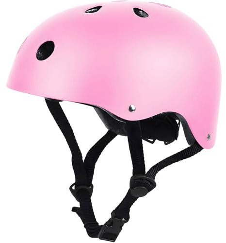 LeapBeast Casque Trotinette Adulte Enfants Casque, Velo Homme Femmes Anti-Choc Protection pour Multi-Sport Cyclisme Skate Roller Trottinette Skateboard (Rose, Large)