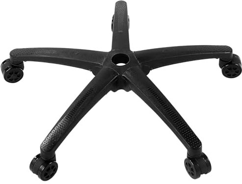 VEVOR Office Chair Base Replacement, 28, 2500 lbs Static Load Capacity, Heavy Duty Universal Computer Desk Chair Stool Base Part with 5 Casters and Reinforced Legs, Desk Chair Base Replacement, Black