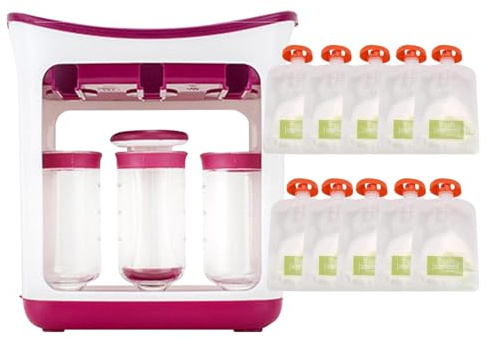 Máquina De Prensa De Alimentos,Estación De Compresión De Alimentos,Almacenamiento De Contenedores De Frutas Fresas,máquina De Llenado De Puré Con Bolsas Reutilizables,Contenedor De Frutas Para