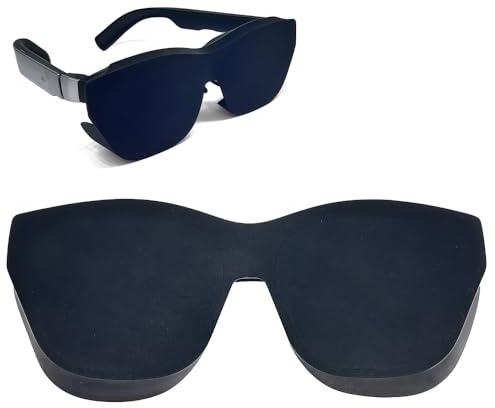 Paraluce per obiettivo Rayneo Air3/Air2/Air3s e per Xreal one/one pro/Air2, pellicola protettiva nera per occhiali AR, copertura protettiva in silicone