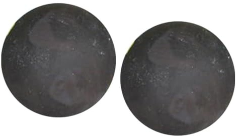Lawnoval Kit di 2 palline di fuoco rotonde riutilizzabili per interni ed esterni, 7,6 cm, 10,2 cm, 12,7 cm, per camini neri da 12,7 cm