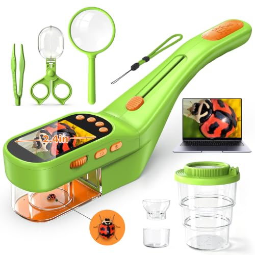 Vorth Bug Catcher for Kids with Microscope, Bug Catching Kit