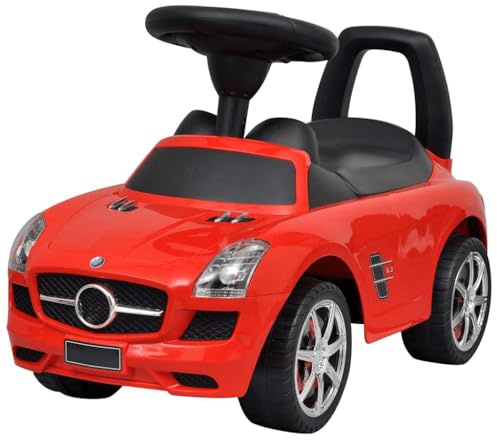 Ziaphsol Coche de pedales rojo para niños con 6 sonidos, para niños a partir de 2 años, hasta 23 kg, para sala de juegos y jardín