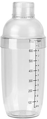 Coctelera, coctelera manual transparente duradera de BuyWeek con escala transparente para uso en barra