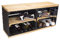 Kistenkolli Altes Land Schuhregal mit Sitzbank aus Obstkisten und massiven Holzplanken Schuhablage Schuhkommode Schuhbank aus Holz Maße 100 x 29 x 45cm L x T x H (SB schwarz Planke und Brett Natur)