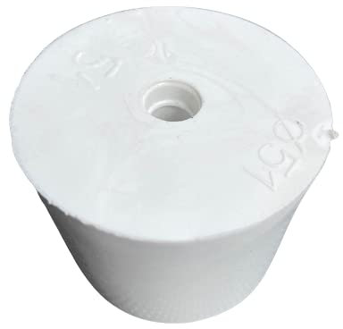 lilawelt24 Gummistopfen 51/48 mm mit Loch für Gärröhrchen Ø 8-9,5 mm (1 Stück) | Korken | Stopfen | Flaschenkorken | Weinballon Korken | Glasballon