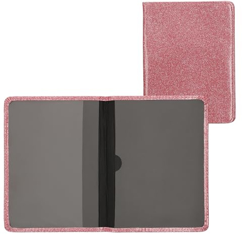 kwmobile Porte permis de conduire carte grise avec compartiments cartes passeport - Étui portefeuille de protection en simili cuir rose clair