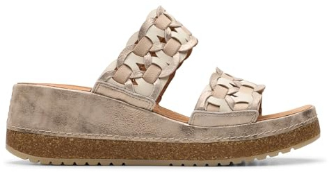 Clarks - Kassanda Mule, Sandalia De las mujeres, Metallic Combi,