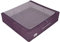 Periea 'Casey' Underbed Storage Boxes with Lids - Foldable, Stackable, and Space-Saving Organiser to Keep Your Space Tidy and Clutter-Free - Eggplant - Large