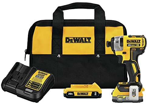 DEWALT 20V MAX Impact Driver, Cordless, 3-Speed, Battery and Charger Included (DCF845D1E1)