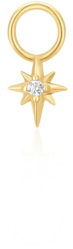 Ania Haie Damen-Charm 925er Silber Farbstein One Size, Gold 32025416