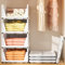 OYREL 4 Pack Wardrobe Storage Organiser Stackable Storage Boxes, Closet Organizers Plastic Storage Drawers for Inside Wardrobe Shelves, Use for Closet, Bedroom, Bathroom, Kitchen, Laundry (4L)