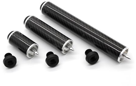BILMAG Billard Queue Verlängerung Carbon passend für Predator Queues, Uni Loc kompatibel (2,5 (6.35cm))