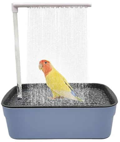 Bain Automatique pour Oiseaux - Baignoire Automatique pour Perroquet avec Plusieurs robinets | Douche circulante pour Perroquet | Baignoire électrique USB pour Oiseaux Gris Africain, calopsitte