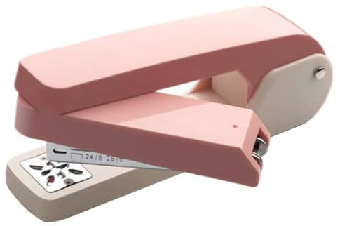 Swivel Head Desktop Stapler - 360 Degree Rotation Versatile Stapling, Booklets Reports and Presentations Clippers Tool, Up to 50 Sheets Stapling Ergonomic Design Comfortable Use Tackers