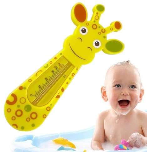 Babyvatten termometer för bad – temperaturtermometer | Baby giraff badvatten | Badkar, pool, flytande, termometer för småbarn, barn