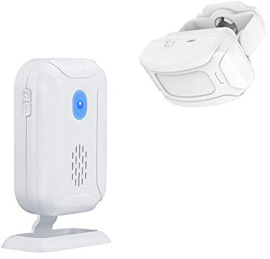 Rilevatore di movimento PIR senza fili, allarme di sicurezza, per negozio, ufficio, casa, ingresso, campanello di benvenuto, cassetta postale, allarme cassetta postale, allarme garage vialetto, con