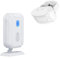 Wireless PIR Motion Sensor Detector Security Alarm Chime, Shop Store Office Home Front Door Entry Welcome Doorbell, Mailbox Alert, Garage Driveway Alarm, with Night Light