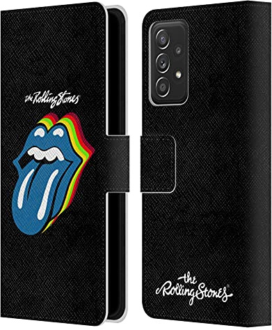 Head Case Designs Officially Licensed The Rolling Stones Pop Art 2 Licks Collection Leather Wallet Case Compatible with Samsung Galaxy A53 5G (2022)